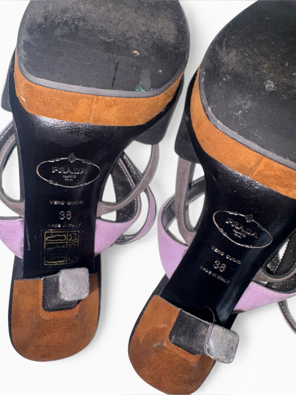 PRADA vintage suede heels ✨ Sz 38 - Picture 8 of 15
